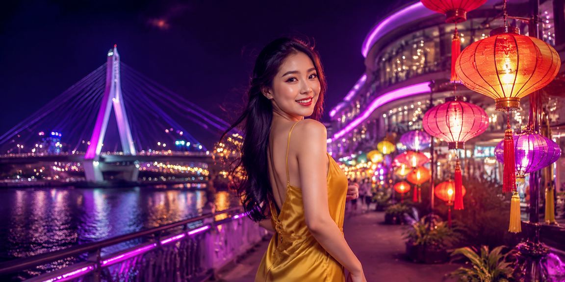 Cảnh đêm Cần Thơ gợi ý nhu cầu kiểm tra thanh toán nội địa trên di động